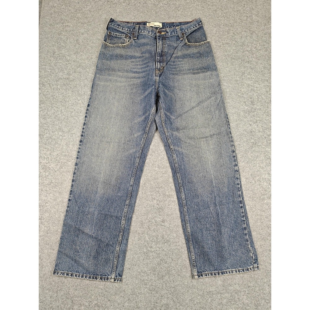 Vintage Levi‎ Strauss Signature Jeans Mens 36x32 Blue Loose Straight Denim 2000s